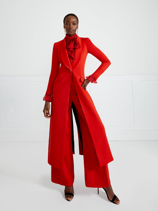 Temperley London Oaklee Coat Poppy Red