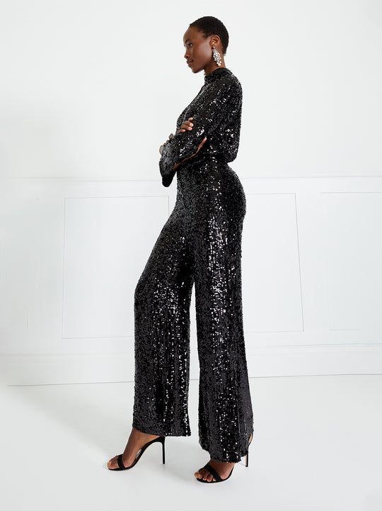 Temperley London Odessa Long Jumpsuit Black