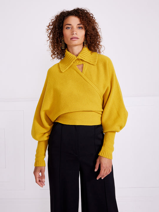 Temperley London Waltz Knit Jumper Saffron