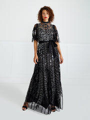 Temperley London Suzani Gown Black 23SSZN54474