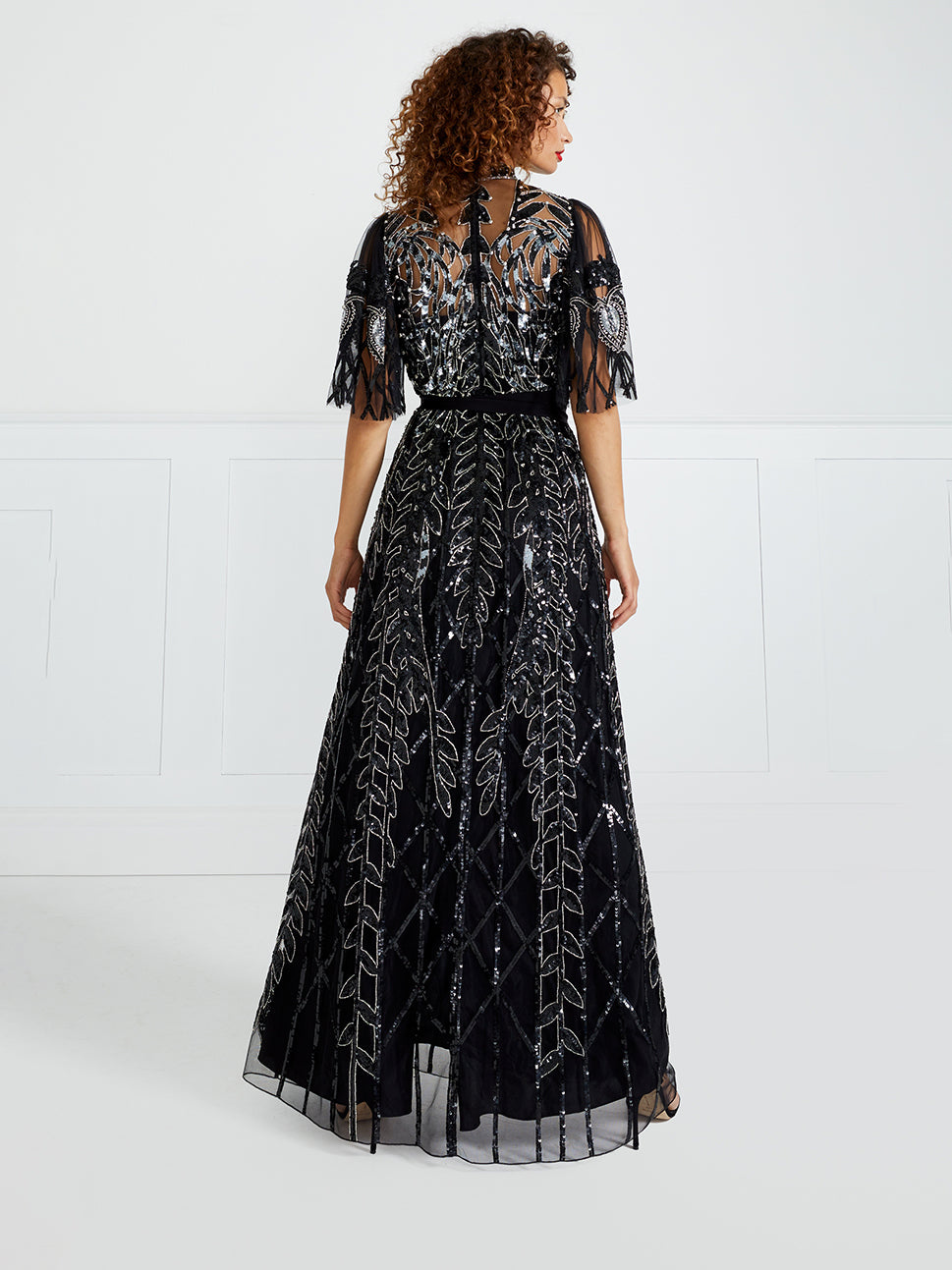 Temperley London Suzani Gown Black 23SSZN54474