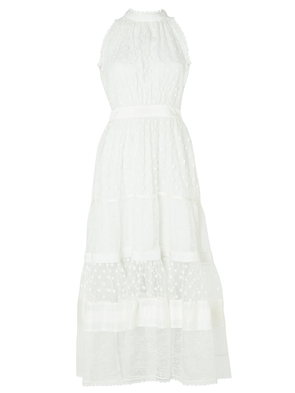 Temperley London Marlow Halter Dress White 23SMRW54424