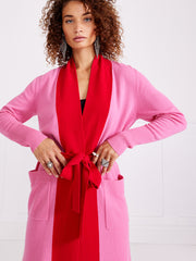 Temperley London Explorer Knit Cardigan Hot Pink Mix 23SEPL52633