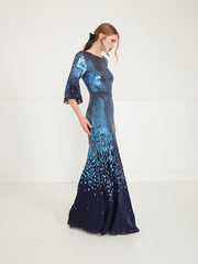 Temperley London Celestial Dress Midnight 00COHEV52341