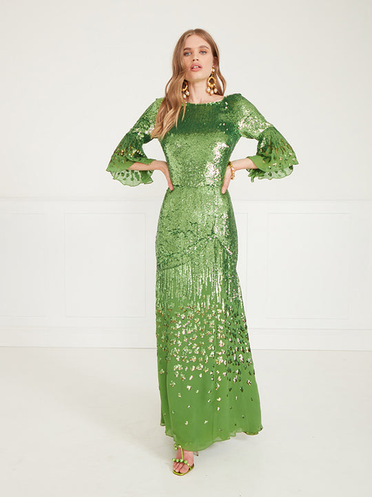 Temperley London Celestial Dress Absinthe