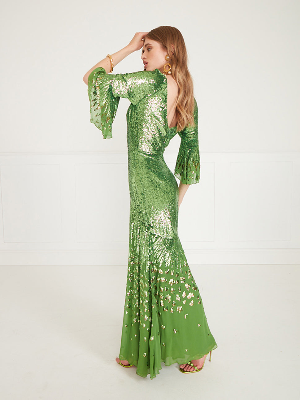 Temperley London Celestial Dress Absinthe 00COHEV52341