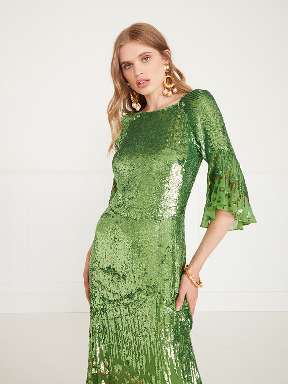 Temperley London Celestial Dress Absinthe 00COHEV52341