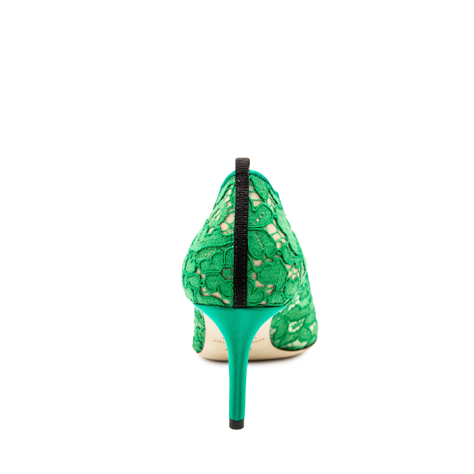 SJP by Sarah Jessica Parker Tempest Emerald Green Lace Pumps - InstaRunway.com