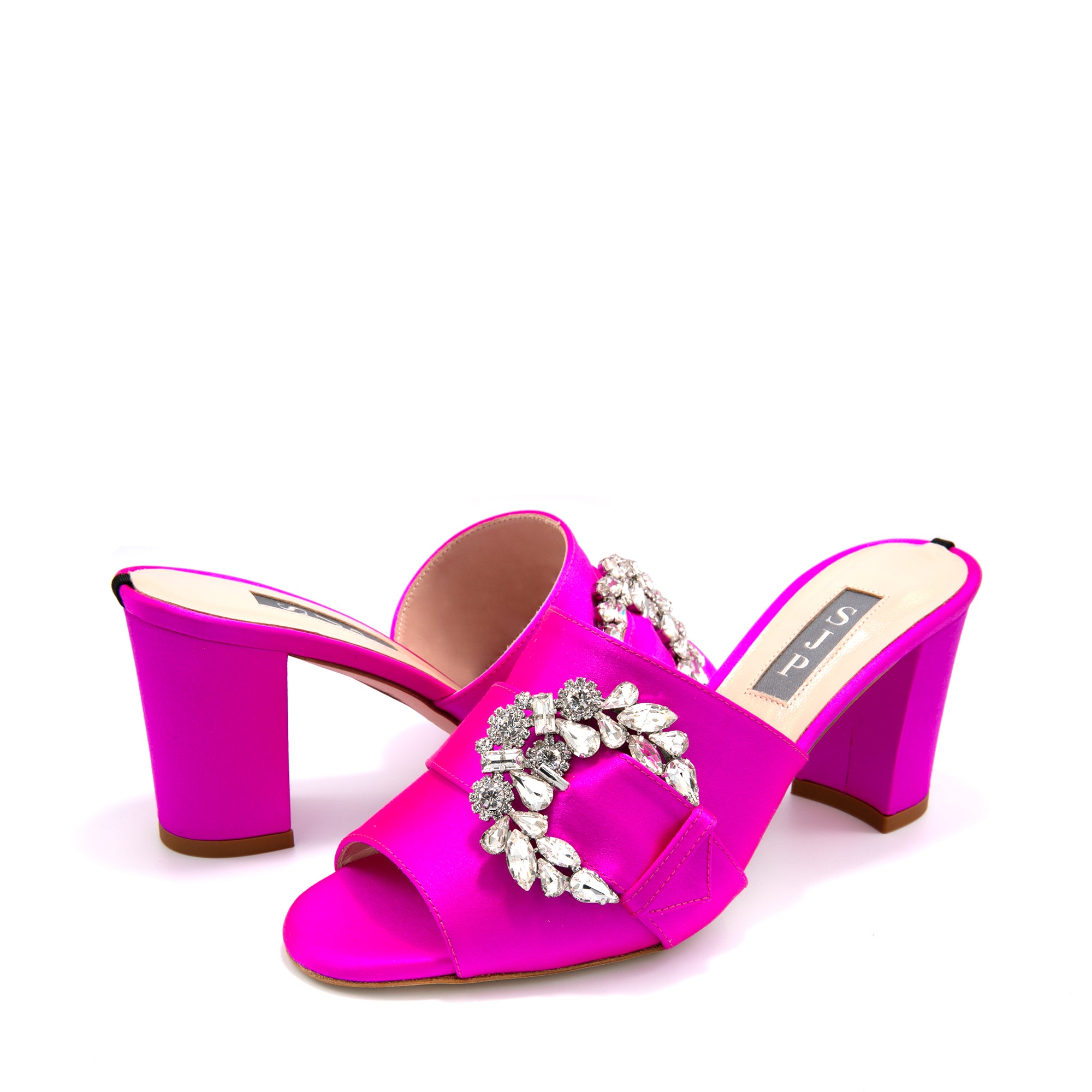 Sjp By Sarah Jessica Parker Tinker 70mm Candy Pink Satin Mules
