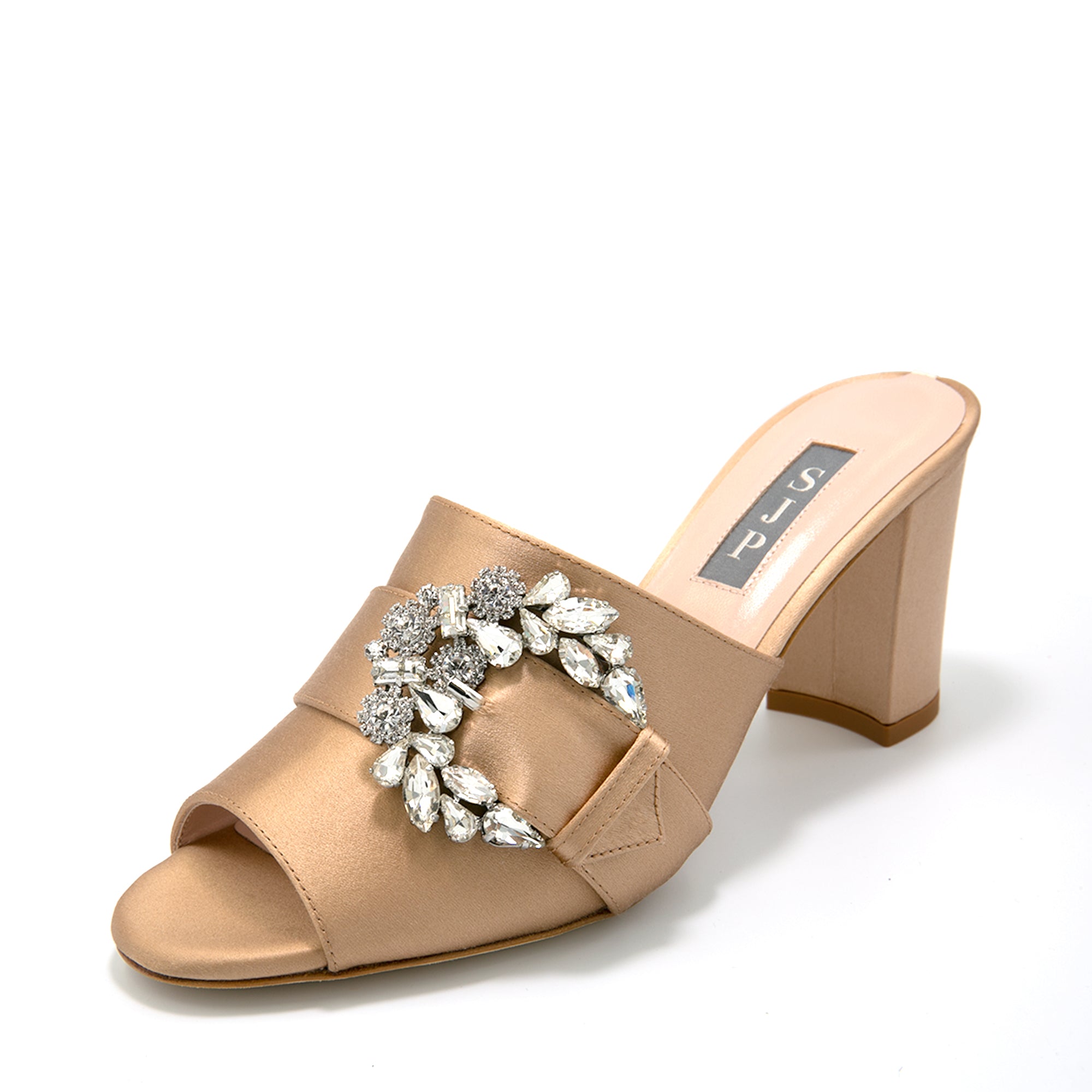 Sjp By Sarah Jessica Parker Tinker 70mm Nude Satin Mules