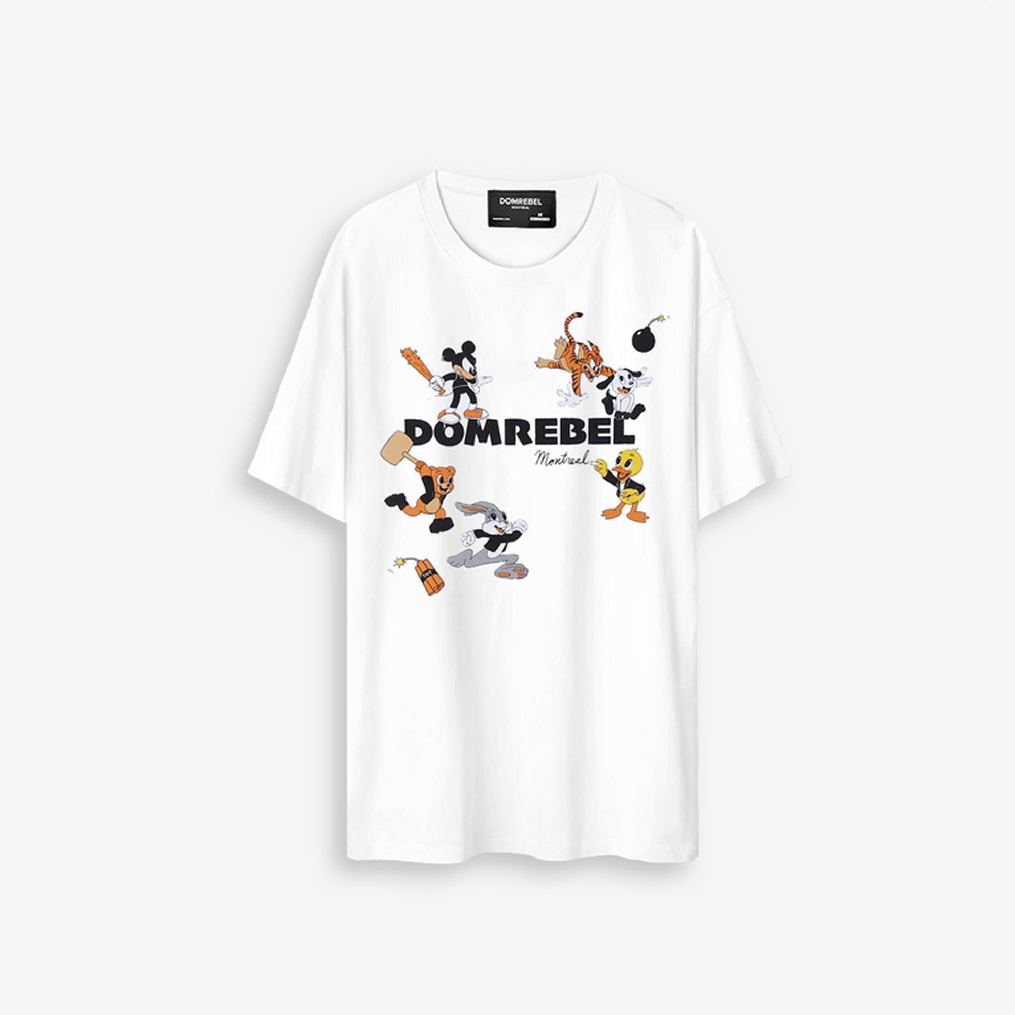 Buy Domrebel Toonz Custom Box White Tee Online