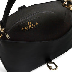 Furla Sirena Hobo Black Leather - InstaRunway.com