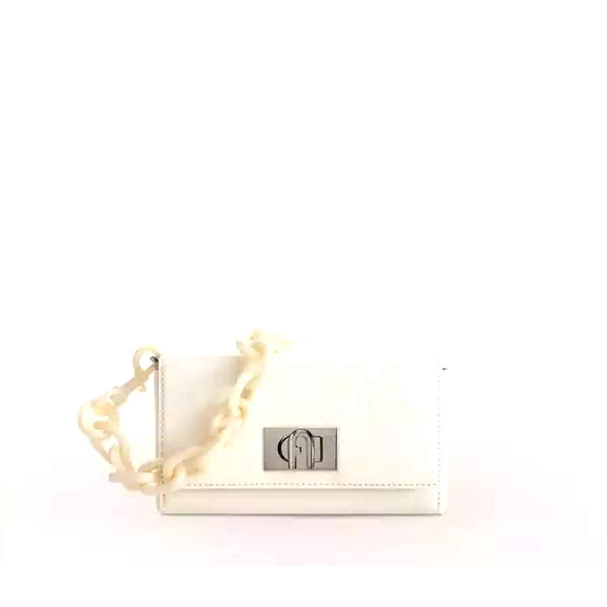 Furla Bloom Bag Mini Crossbody "White" - InstaRunway.com