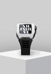 Buy Golden Concept Golden Concept Titanium Rubber Case for Apple Watch Series 7 RST45 45MM - Black + Silver Online