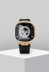 Buy Golden Concept Golden Concept Stainless Steel Case For Apple Watch Series 7 SP41 41MM - Rose Gold + Black Online