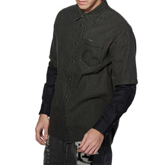 Buy Evisu Sg & Kuro Inserted 2 Layer L/S Shirt Online