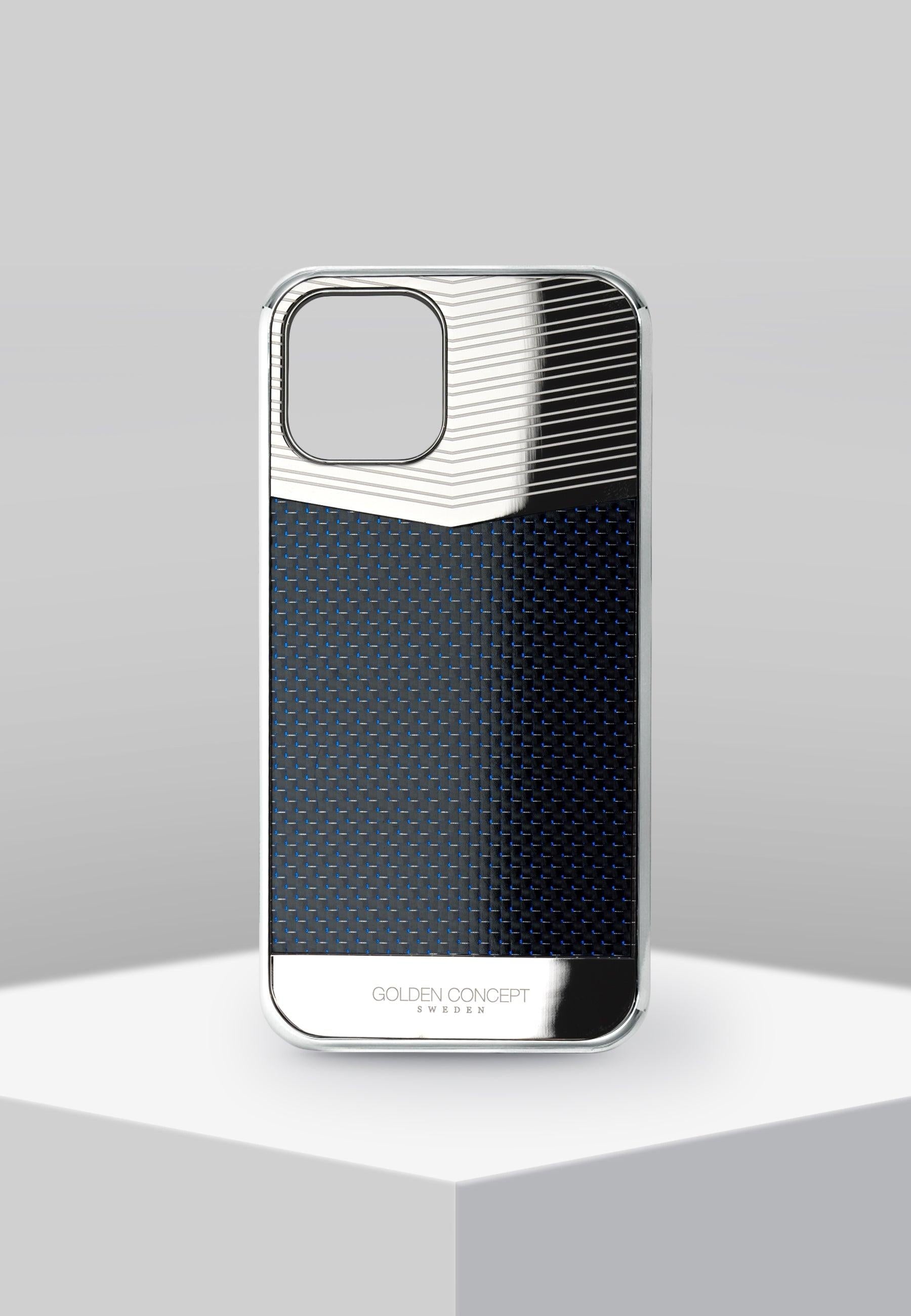 Buy Golden Concept Iphone 12 | 12 Pro Blue Divided Carbon Edition Case Online