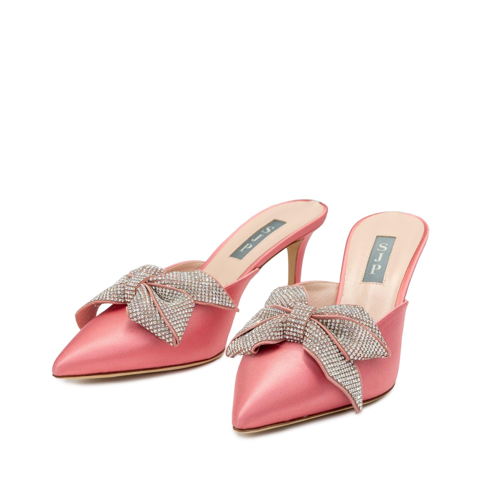 Buy SJP by Sarah Jessica Parker Paley Rose Satin Mules 70mm Online